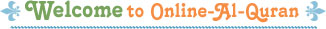 welcome to online al quran